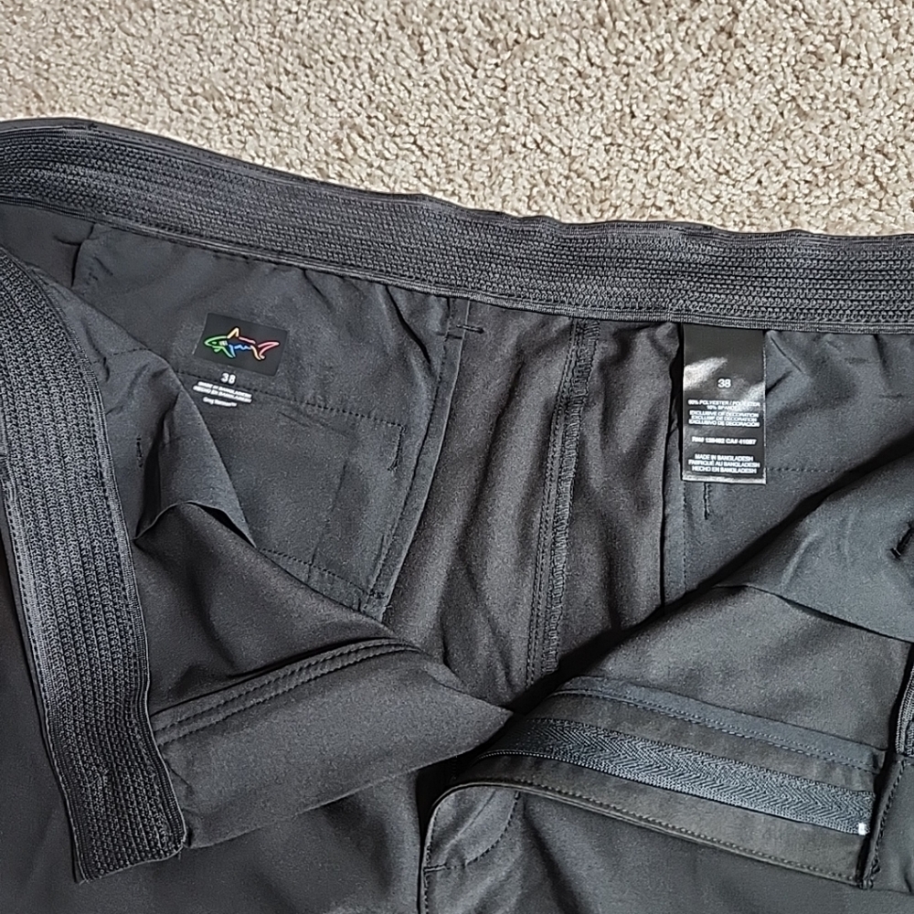 Greg Norman Golf Short Mens 38 Black PlayDry Performance Stretch ML75 Microlux - Picture 9 of 10